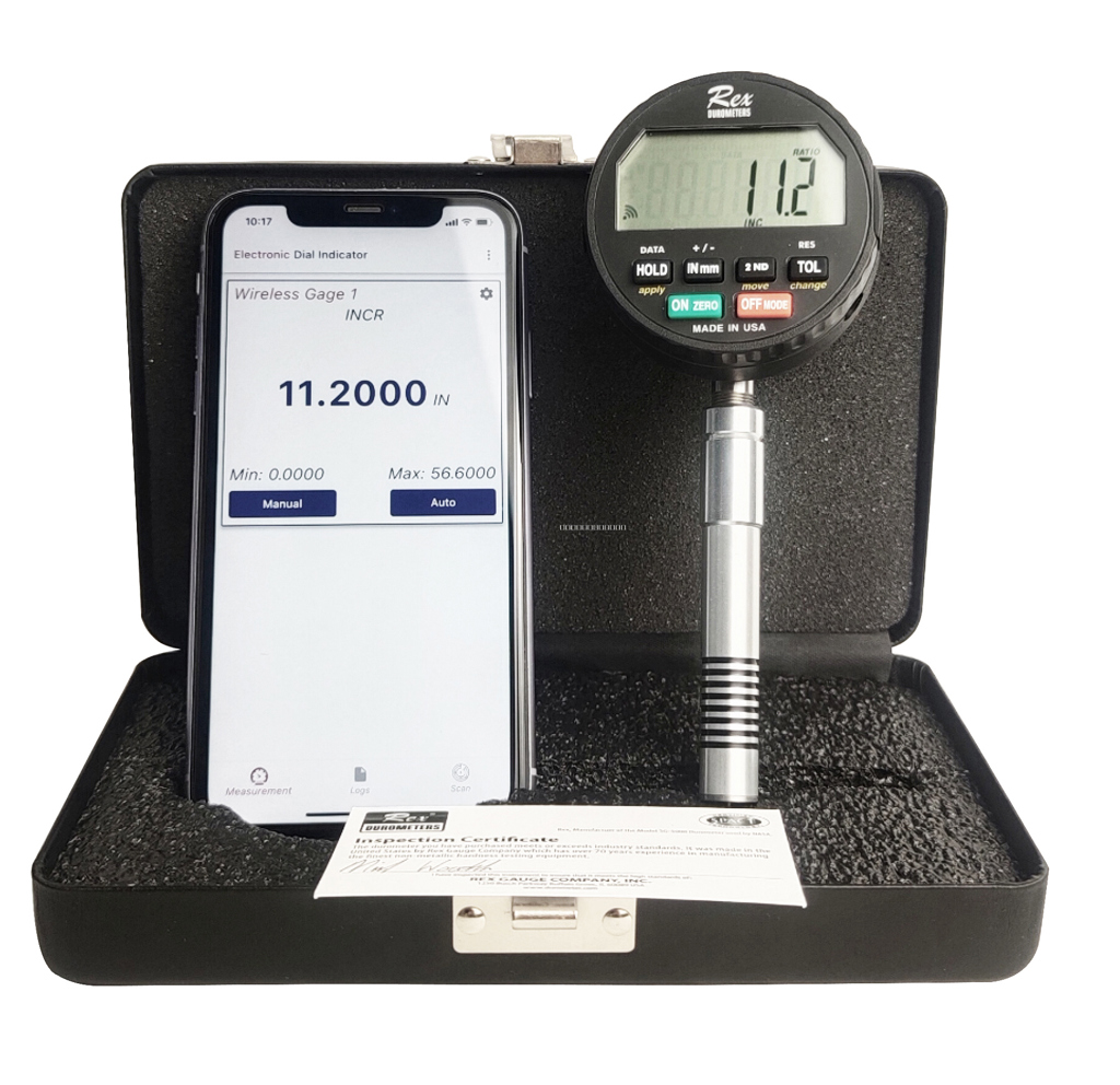 便攜式數(shù)顯邵氏硬度計 無線傳輸版圖片